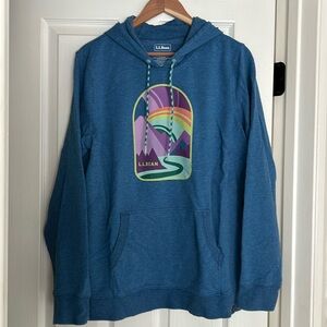 Women's Bean's Cozy Camp Hoodie XL gently used light blue